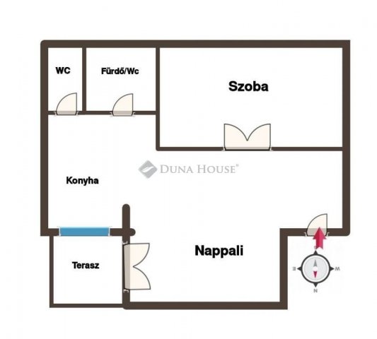 Eladó téglalakás, Pécsett 44.9 M Ft, 2 szobás