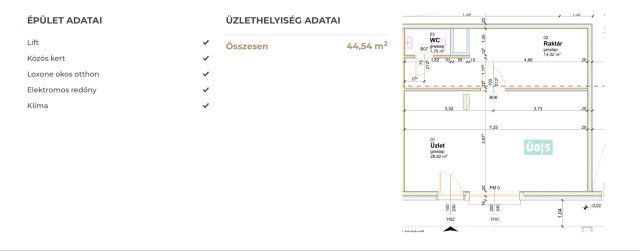Eladó iroda, Tatán 44.54 M Ft, 1 szobás / költözzbe.hu