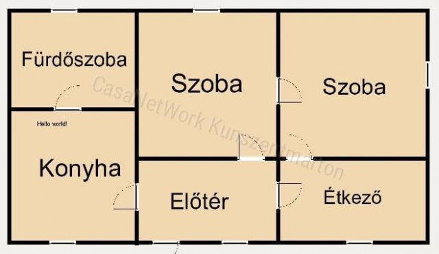 Eladó családi ház, Tiszaföldváron 18 M Ft, 2 szobás