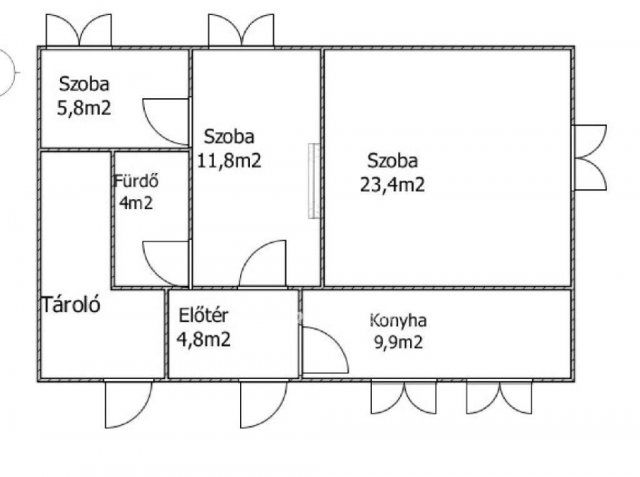 Eladó családi ház, Kunszentmártonban 7 M Ft, 2+1 szobás