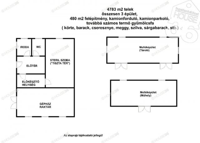 Eladó ipari ingatlan, Cibakházán 69.9 M Ft / költözzbe.hu