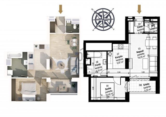 Eladó téglalakás, Budapesten, XIII. kerületben 83.9 M Ft