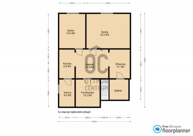 Eladó családi ház, Csörnyeföldön 15.9 M Ft, 3 szobás