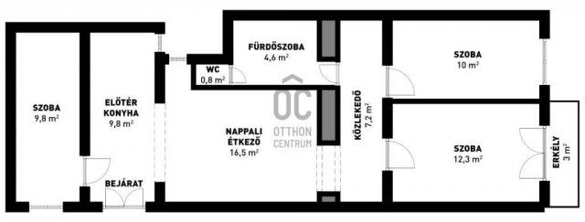 Eladó téglalakás, Budapesten, VII. kerületben 79.9 M Ft