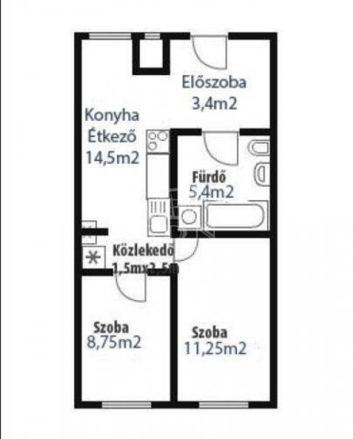 Eladó téglalakás, Budapesten, XXI. kerületben 40 M Ft, 2 szobás