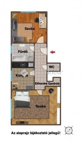 Eladó téglalakás, Budapesten, XV. kerületben 66 M Ft, 2 szobás