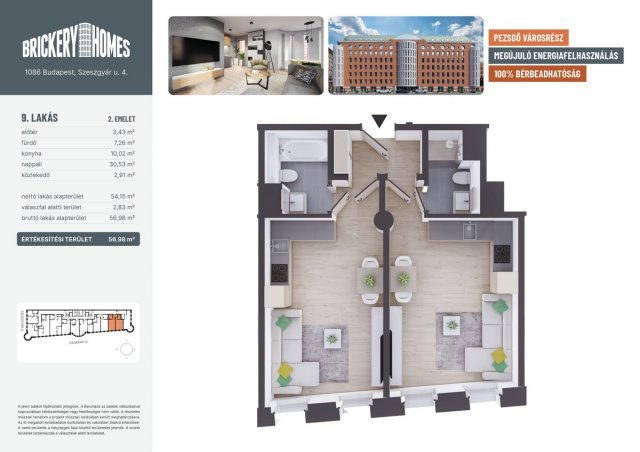 Eladó téglalakás, VIII. kerületben, Szeszgyár utcában