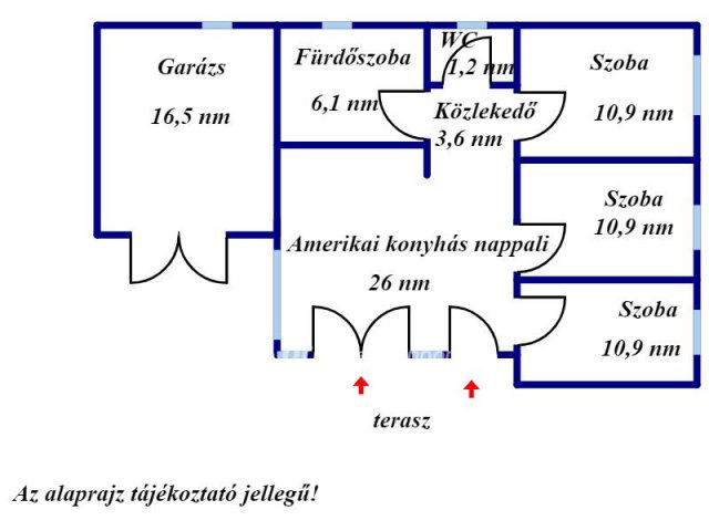 Eladó ikerház, Jászberényben 59.9 M Ft, 3 szobás