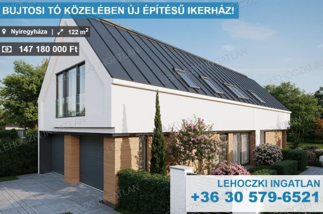 Eladó ikerház, Nyíregyházán 147.18 M Ft, 4 szobás