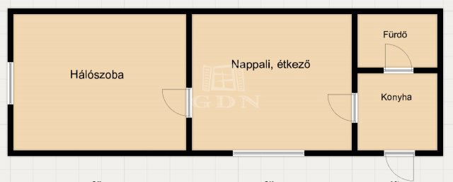 Eladó téglalakás, Budapesten, VI. kerületben 65.2 M Ft, 2 szobás