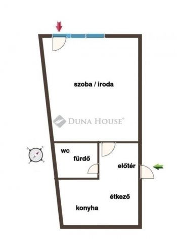 Eladó téglalakás, Kecskeméten 50 M Ft, 1 szobás