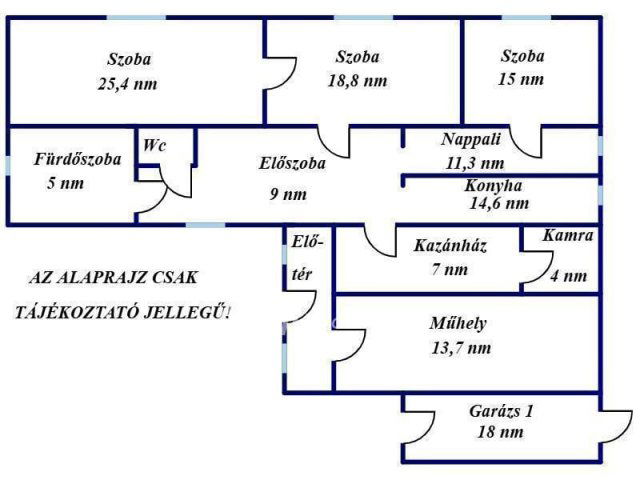 Eladó családi ház, Tiszaföldváron 34.99 M Ft, 4 szobás