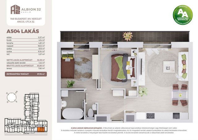 Eladó téglalakás, Budapesten, XIV. kerületben, Angol utcában