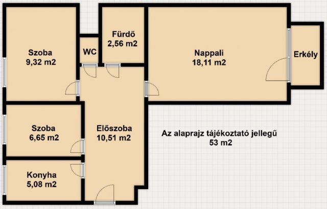 Eladó panellakás, Budapesten, XXI. kerületben 66.99 M Ft