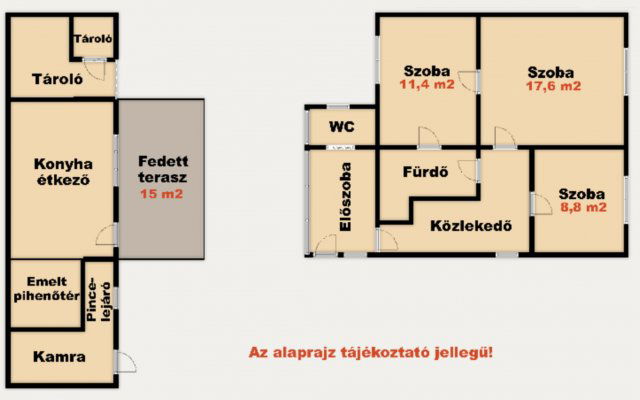Eladó ikerház, Kiskunhalason 44.9 M Ft, 3 szobás