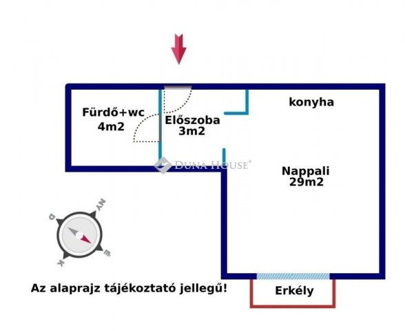 Eladó téglalakás, Budapesten, VI. kerületben 80 M Ft, 1 szobás