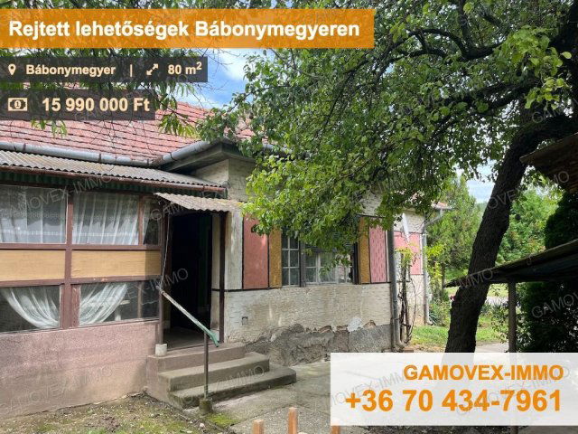 Eladó családi ház, Bábonymegyeren 14.991 M Ft, 3 szobás