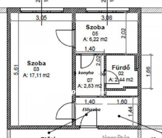 Eladó panellakás, Miskolcon 25.9 M Ft, 1+1 szobás