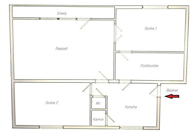 Eladó téglalakás, Vácon 78 M Ft, 3 szobás