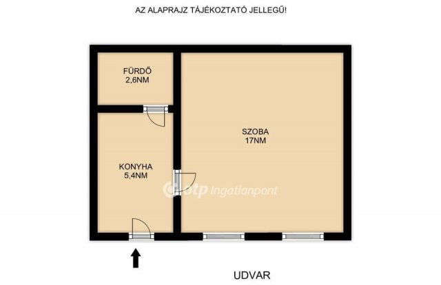 Eladó téglalakás, Budapesten, IV. kerületben 44.7 M Ft, 1 szobás