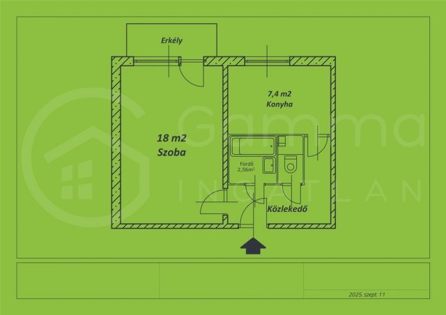 Kiadó panellakás, albérlet, Miskolcon 97 E Ft / hó, 1 szobás