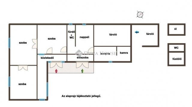 Eladó családi ház, Dabason 59.9 M Ft, 4 szobás