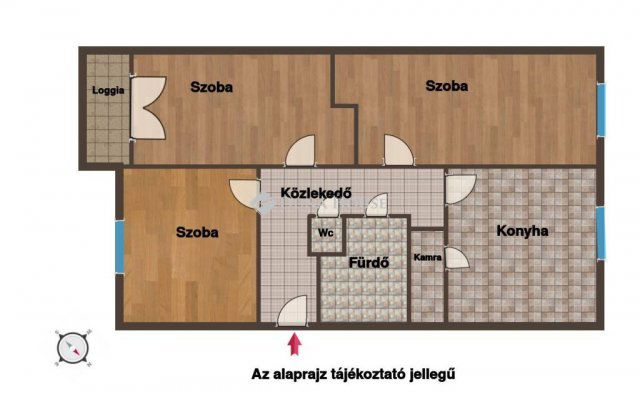 Eladó téglalakás, Veszprémben, Május 1. utcában 69.8 M Ft