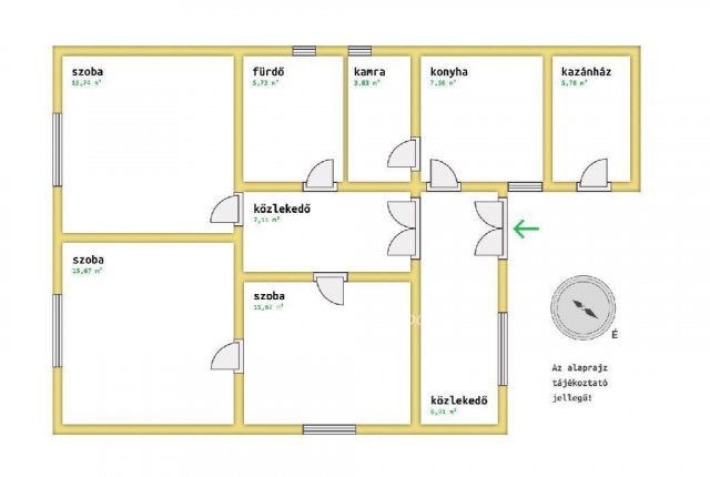 Eladó családi ház, Jászfényszarun 32.5 M Ft, 3 szobás