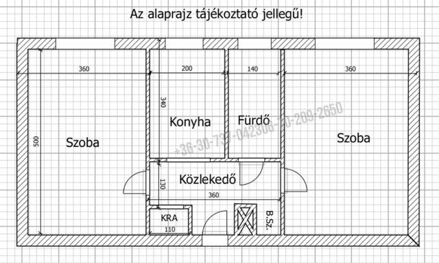 Eladó téglalakás, Budapesten, XX. kerületben, Baross utcában