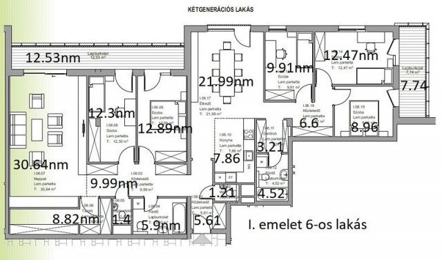 Eladó téglalakás, Érden 212.39 M Ft, 6 szobás