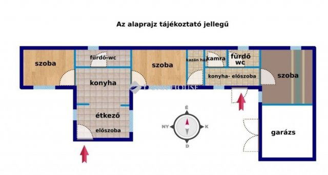 Eladó családi ház, Várpalotán 65 M Ft, 3 szobás