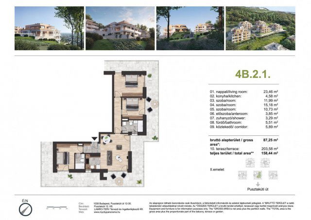 Eladó téglalakás, Budapesten, III. kerületben, Pusztakúti úton