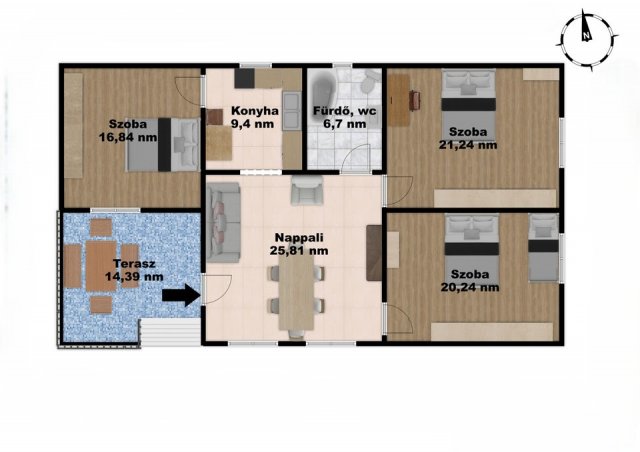 Eladó családi ház, Lőrinciben 48.2 M Ft, 4 szobás