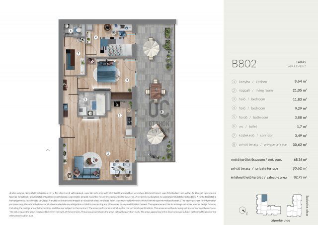 Eladó téglalakás, Budapesten, XIII. kerületben 140.49 M Ft