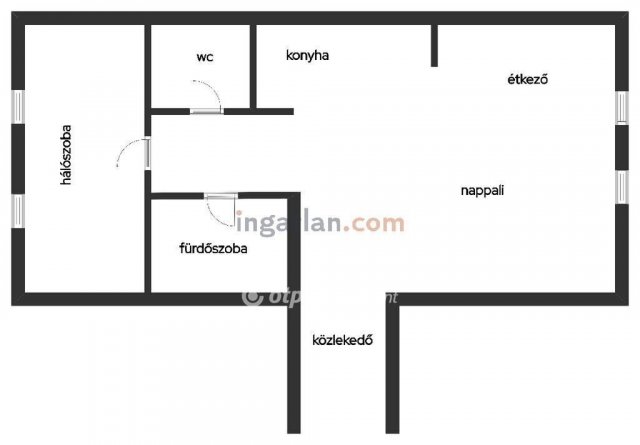 Eladó téglalakás, Szegeden 61.99 M Ft, 2 szobás