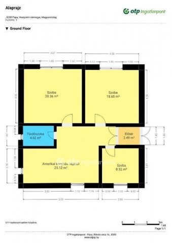 Eladó családi ház, Pápán 86.99 M Ft, 3+3 szobás