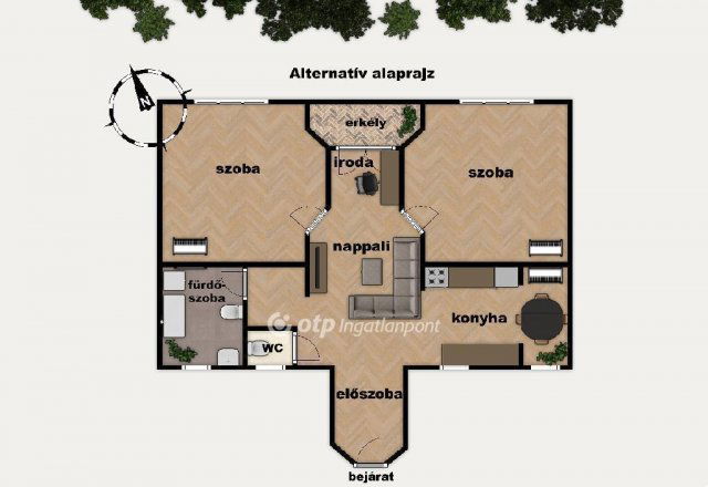 Eladó téglalakás, Budapesten, VIII. kerületben 76.9 M Ft