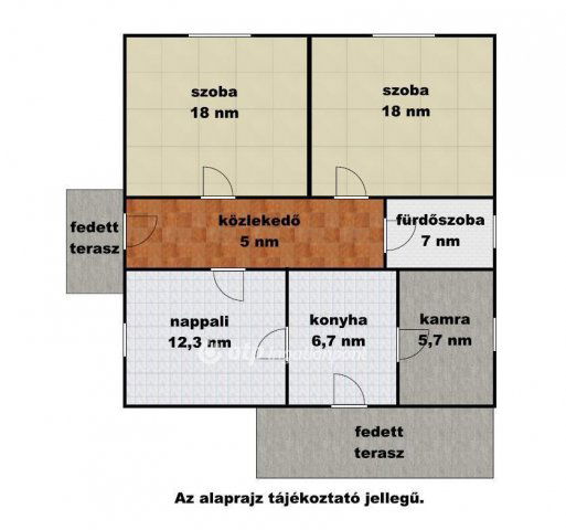Eladó családi ház, Fegyverneken 10.5 M Ft, 2 szobás
