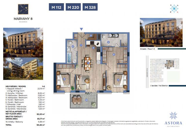 Eladó téglalakás, Budapesten, I. kerületben, Márvány utcában