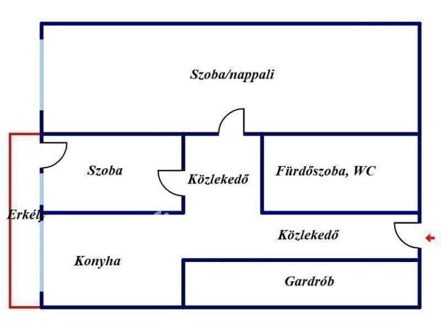 Eladó panellakás, Nyíregyházán 34.8 M Ft, 1+1 szobás