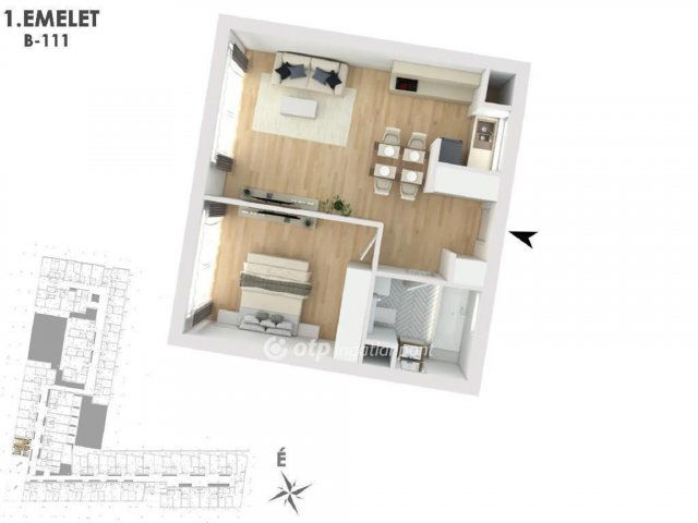 Eladó téglalakás, Budapesten, XIII. kerületben 77.4 M Ft