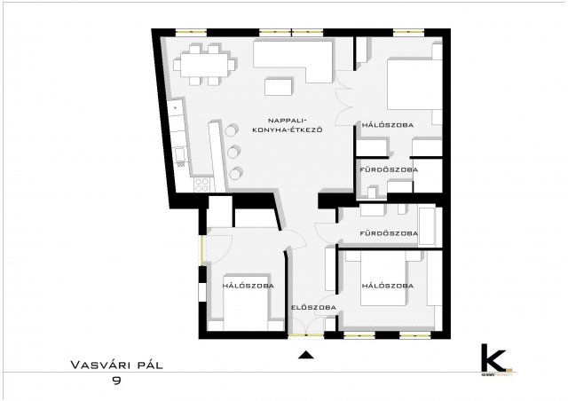 Eladó téglalakás, VI. kerületben, Vasvári Pál utcában