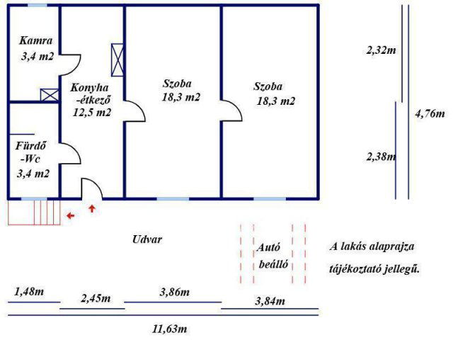 Eladó téglalakás, Kecskeméten 44.95 M Ft, 2 szobás