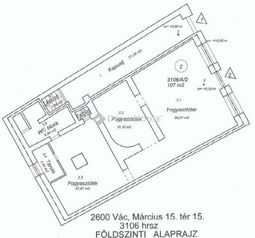 Eladó üzlethelyiség, Vácon 115 M Ft / költözzbe.hu