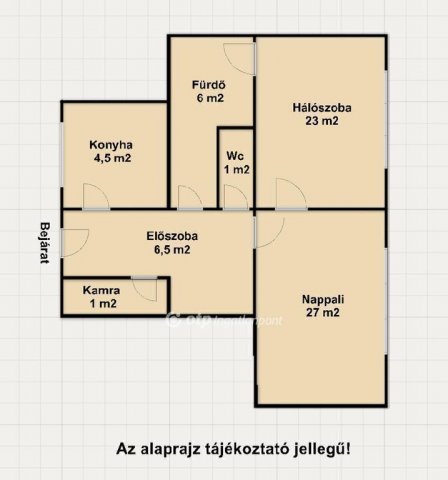 Eladó téglalakás, Győrött 58.8 M Ft, 2 szobás