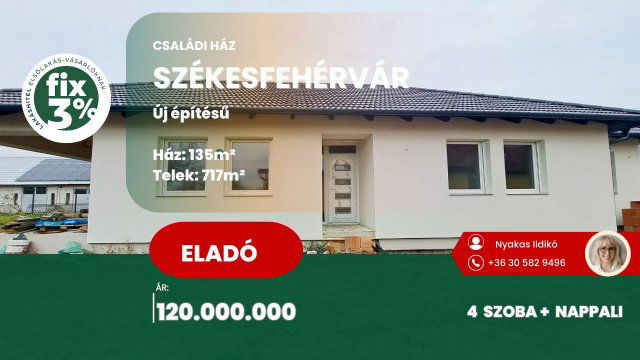 Eladó családi ház, Székesfehérvárott 119.9 M Ft, 5 szobás