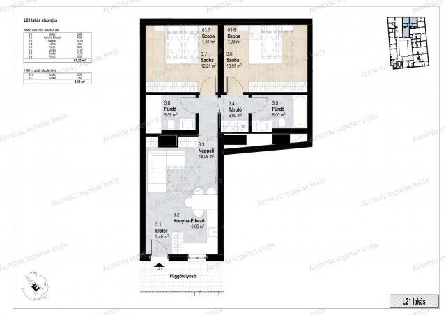 Eladó téglalakás, Budapesten, VI. kerületben 130 M Ft, 3 szobás