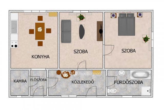 Eladó mezogazdasagi ingatlan, Csongrádon 8.9 M Ft, 2 szobás