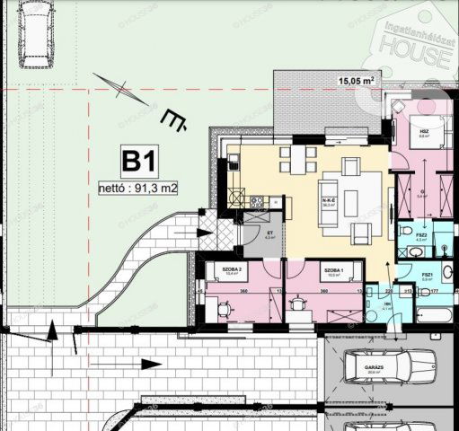 Eladó ikerház, Kecskeméten 85 M Ft, 4 szobás