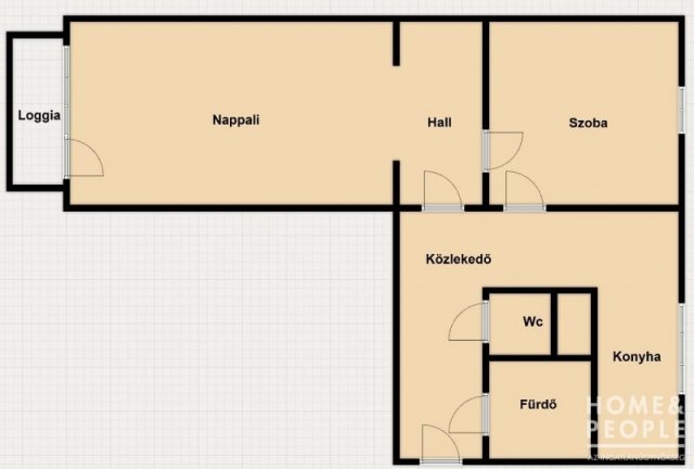 Eladó téglalakás, Szegeden 49.99 M Ft, 2 szobás